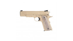 CYBERGUN COLT M45A1 1911 RAIL GUN GBB PISTOL (CO2, TAN)