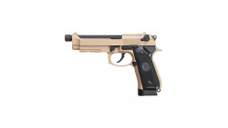 KJ WORKS M9A1 TBC GBB Pistol  (Full Metal, TAN, CO2)