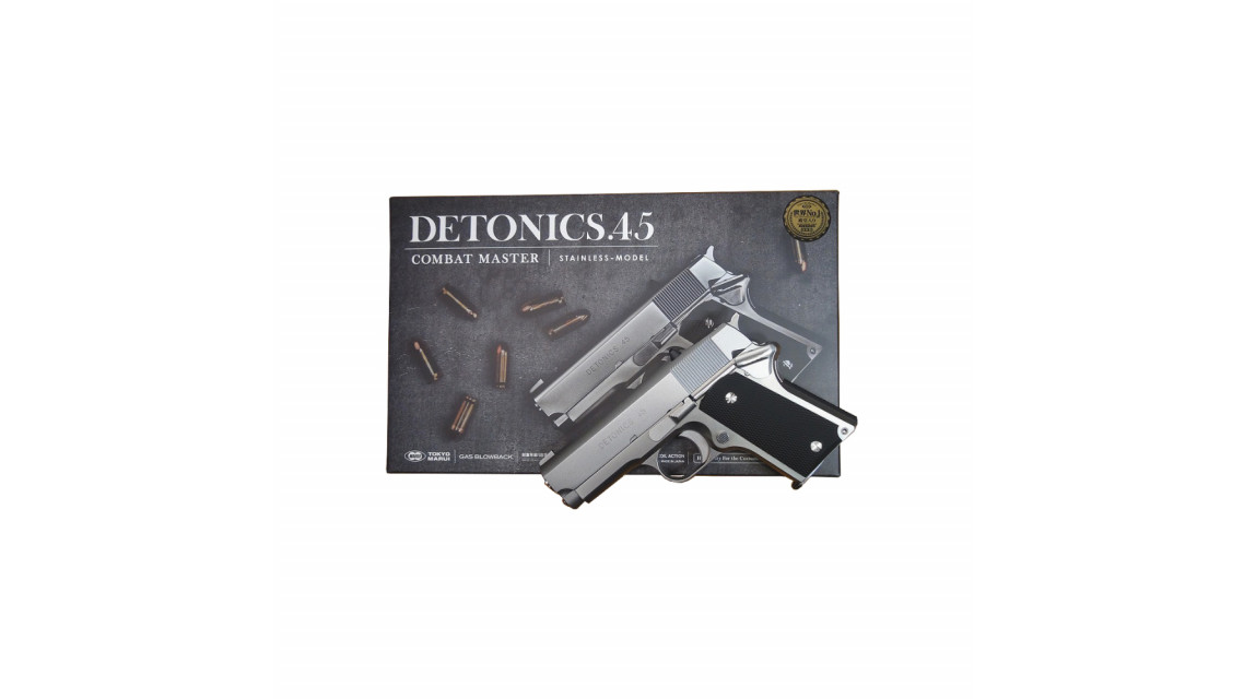 TOKYO MARUI DETONICS .45 COMBAT MASTER GBB Pistol (Stainless) MPN 