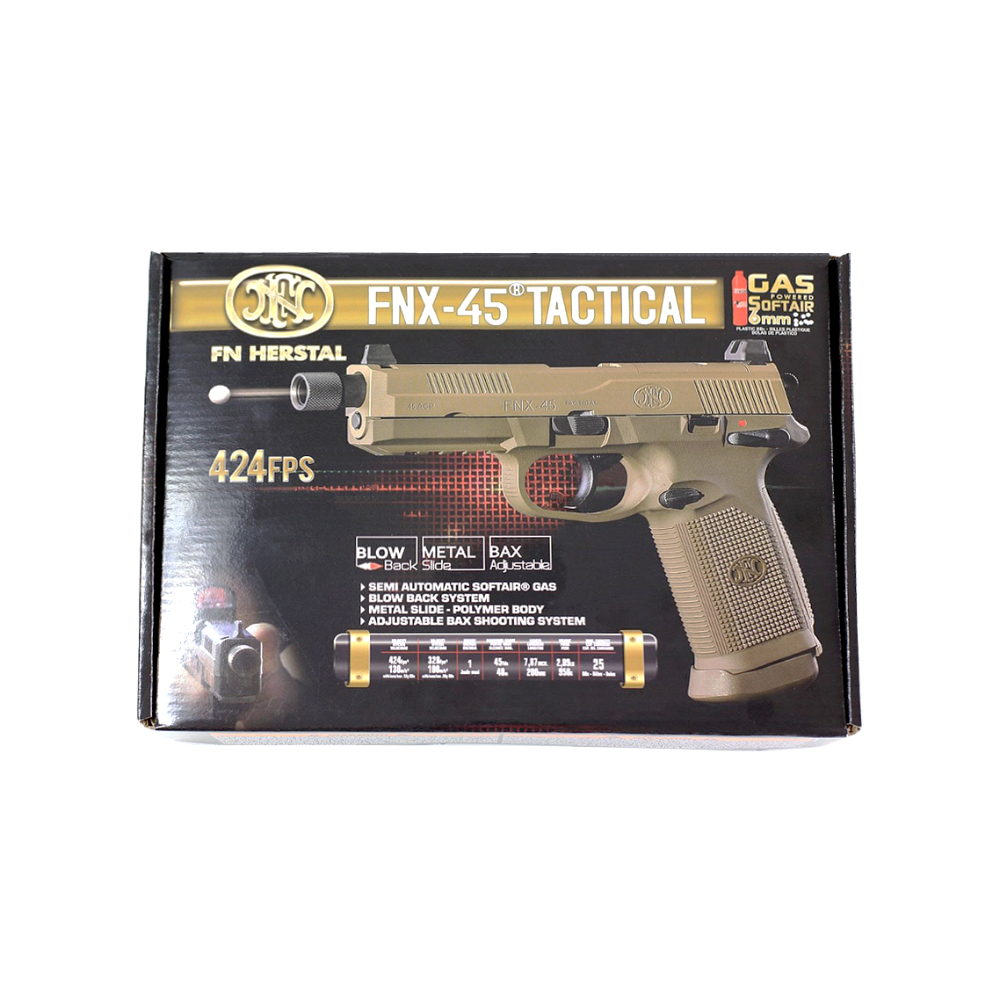 CYBERGUN FNX 45 TACTICAL GBB PISTOL (DARK EARTH)