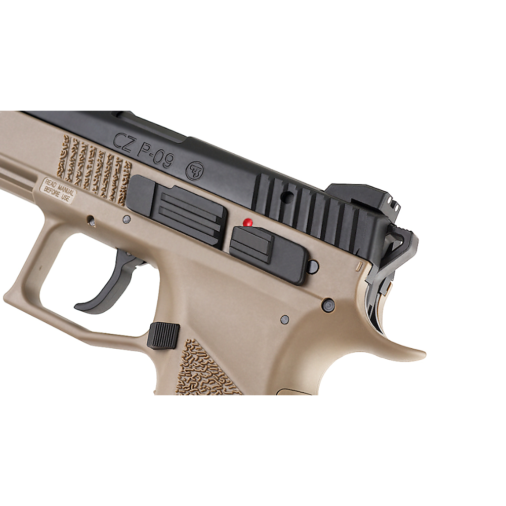 KJ WORKS CZ 75 P-09 Tactical GBB Pistol (GAS, TAN)