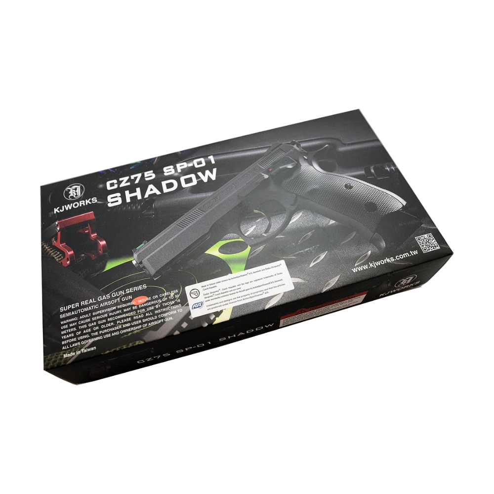 KJ WORKS CZ 75 SP-01 Shadow GBB Pistol (ASG)