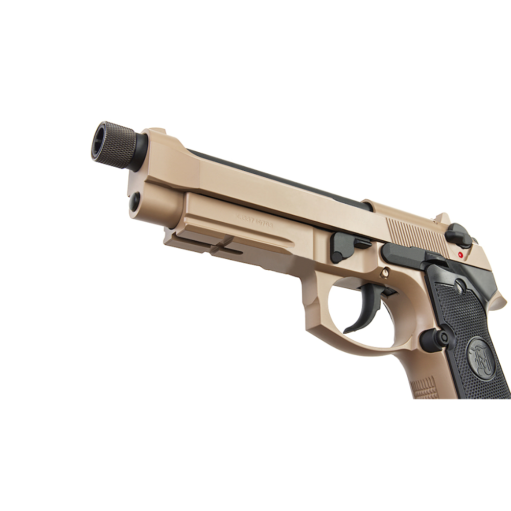 KJ WORKS M9A1 TBC GBB Pistol  (Full Metal, TAN, CO2)