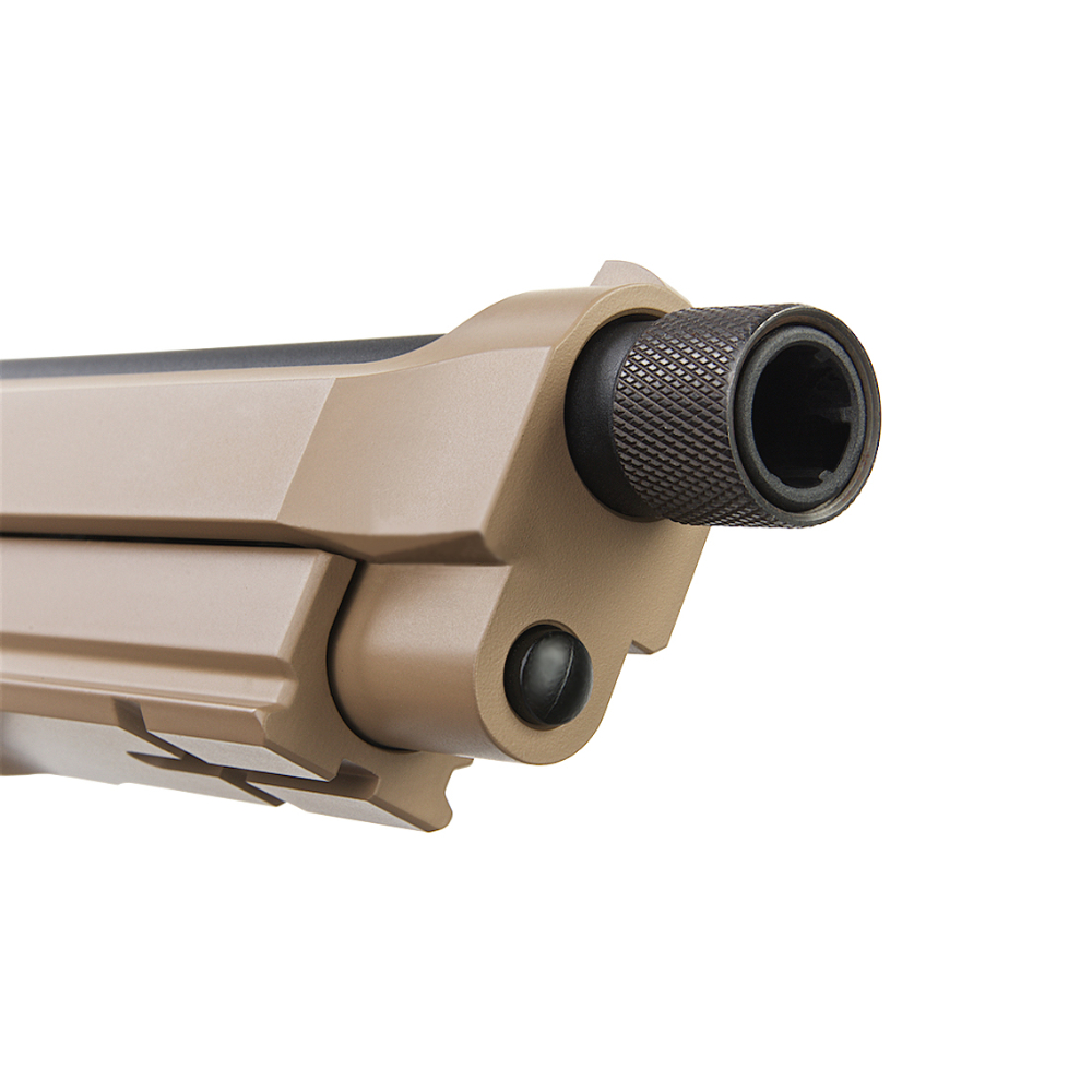 KJ WORKS M9A1 TBC GBB Pistol  (Full Metal, TAN, CO2)