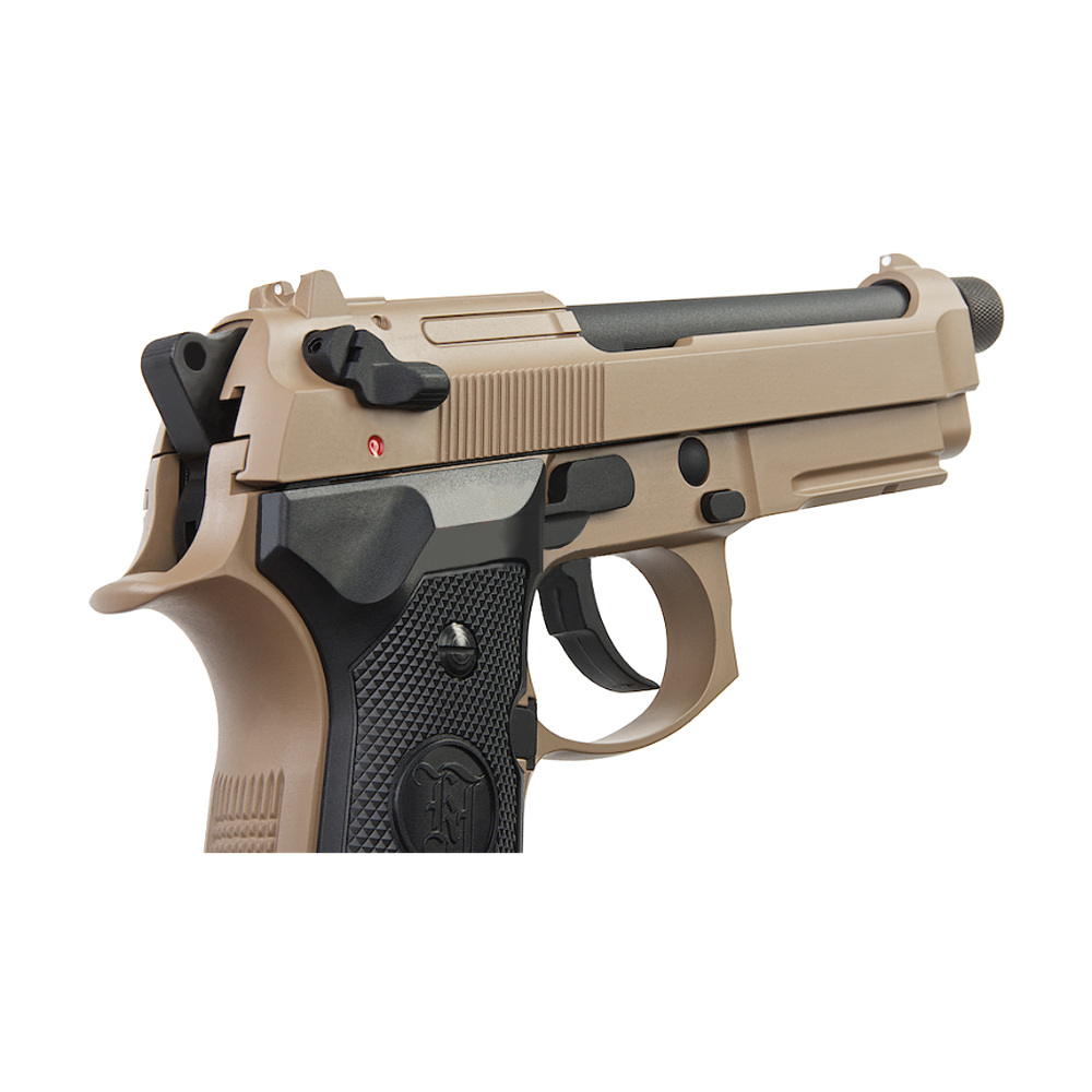 KJ WORKS M9A1 TBC GBB Pistol  (Full Metal, TAN, CO2)