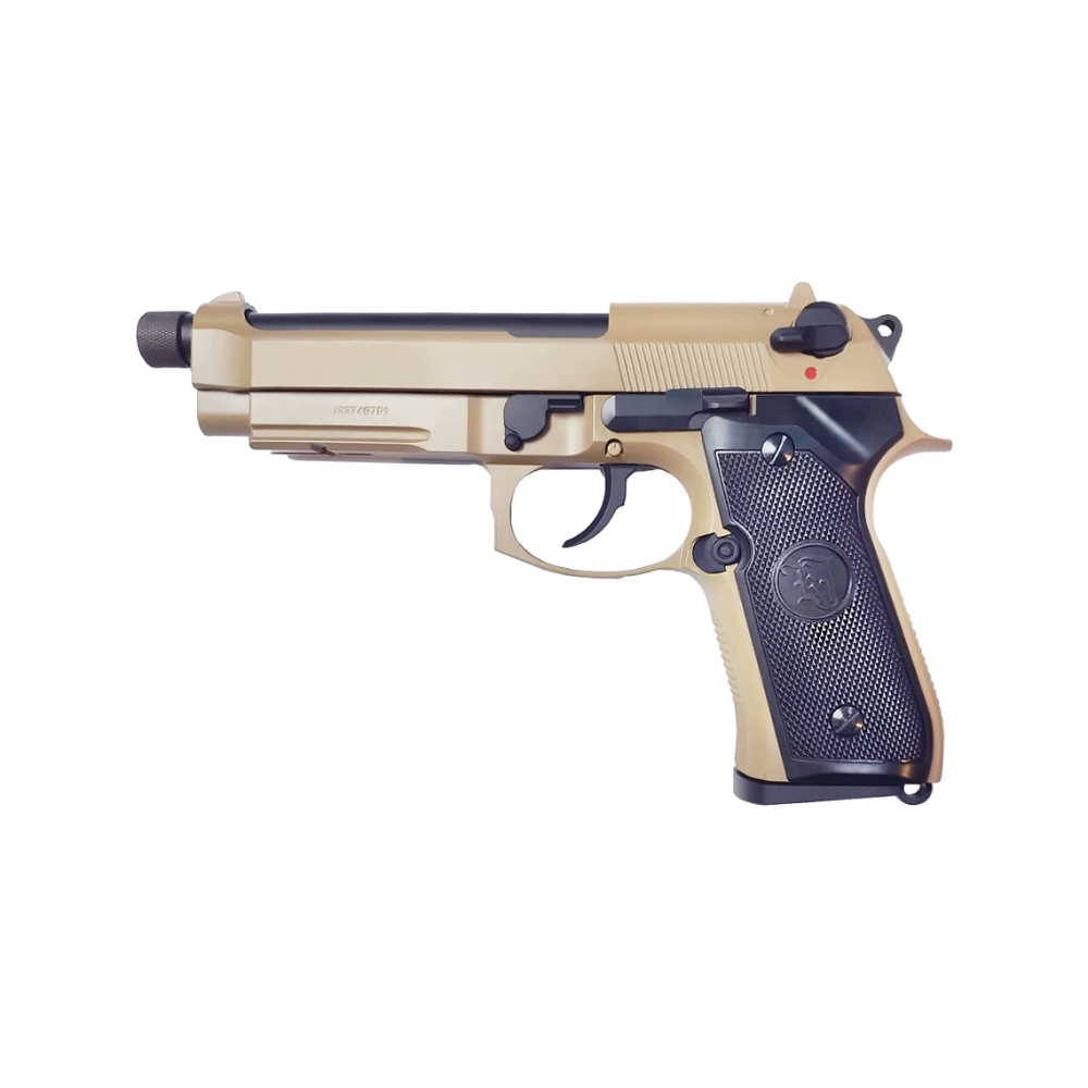 KJ WORKS M9A1 TBC GBB Pistol  (Full Metal, TAN, Gas)
