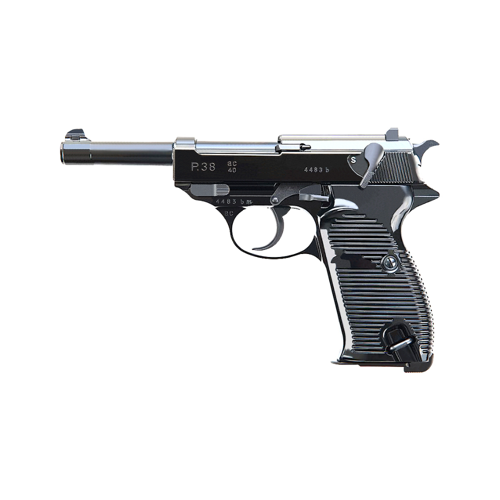MARUZEN WALTHER P38 AC40 GBB PISTOL (BLACK)