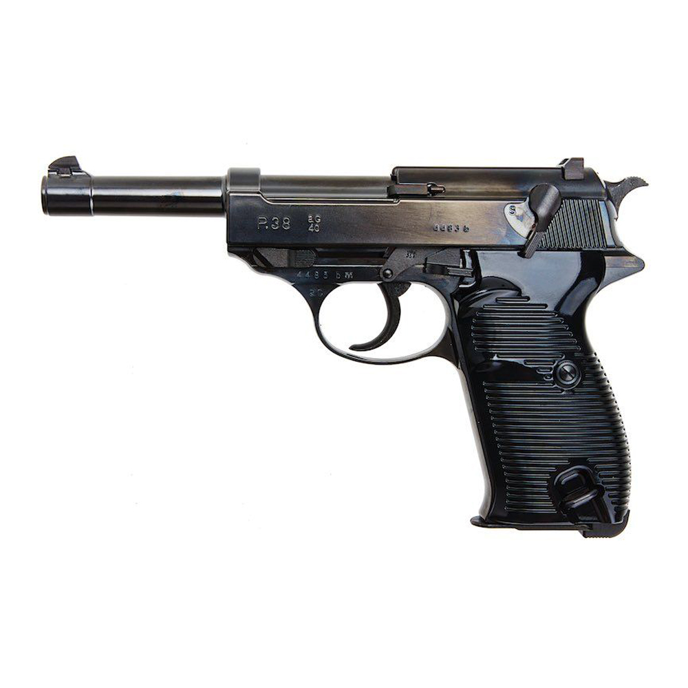 MARUZEN WALTHER P38 AC40.S GBB PISTOL (BLACK METAL FINISH)