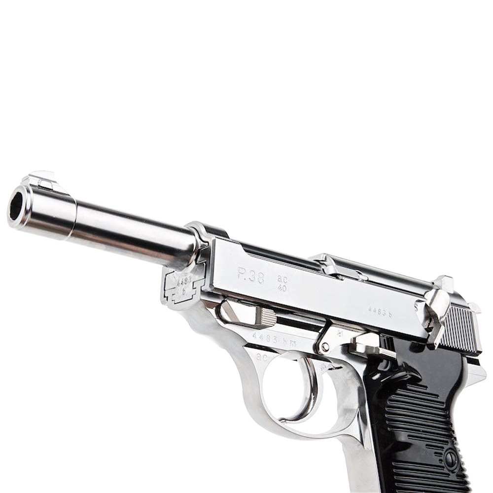 MARUZEN WALTHER P38 AC40.S GBB PISTOL (STAINLESS FINISH)